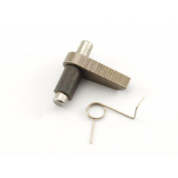 Antireversal latch with the spring