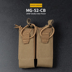 DPMP Molle Double 9mm Magazine Pouch - coyote