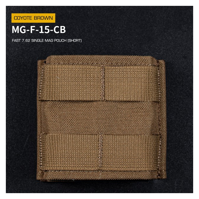FAST type Single MOLLE sumka na 7.62 zásobníky, krátká - coyote