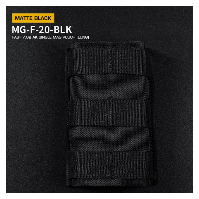 FAST type Single MOLLE sumka na 7.62 zásobníky pro AK - černá