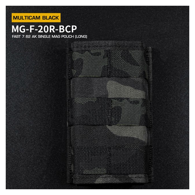 FAST Type Single 7.62 Magazine Pouch for AK - MC Black