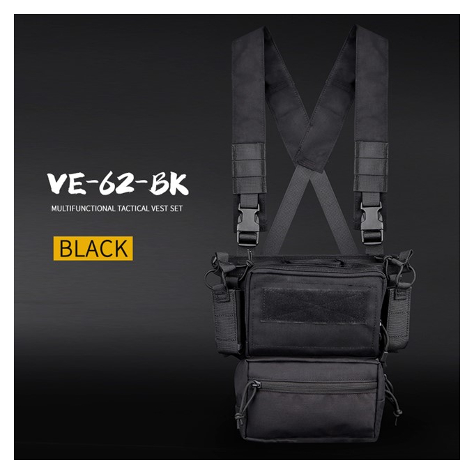 Taktický Chest rig D3TMVS - Černý