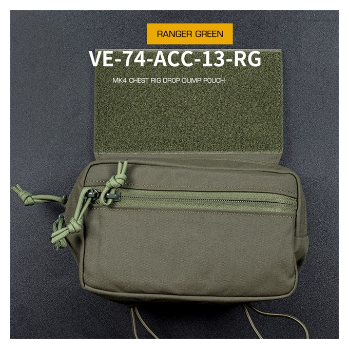 MK4 Chest Rig Drop Dump Pouch - Ranger Green