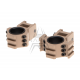 Tri-Side Rail 25.4mm / 30mm Mount Rings - Desert