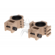 Tri-Side Rail 25.4mm / 30mm Mount Rings - Desert