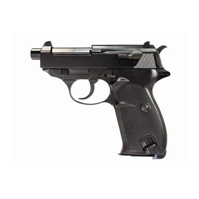 P38 shorty a tlumič s integrovanou hlavní, blowback, černá