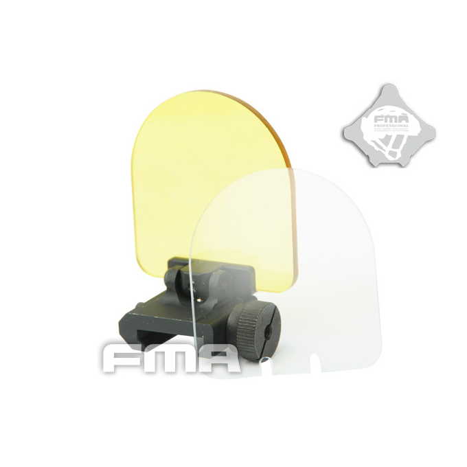 Flip up covers for scopes and red light - Black