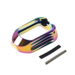 CowCow T01 CNC hliníková zásobníková šachta/magwell pro Marui Hi-Capa, Rainbow