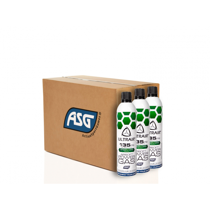 Plyn ULTRAIR Green Power Gas (135 PSI) se Silikonem - 570ml (36ks)
