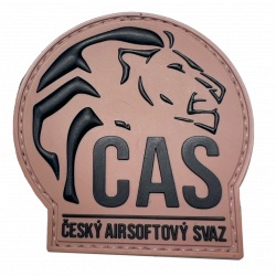 Patch "ČAS" Czech Airsoft Union - TAN