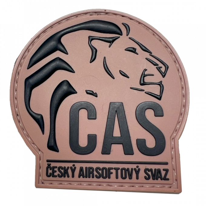Patch "ČAS" Czech Airsoft Union - TAN