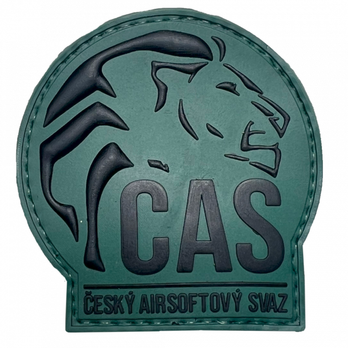 Patch "ČAS" Český Airsoftový Svaz - zelený