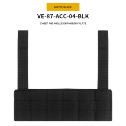 Chest Rig MOLLE Expansion Plate - Black