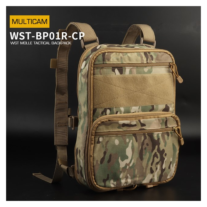 WST Tactical Flat Backpack - MC