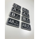 Blood patch B POS - TYPE B - black/white