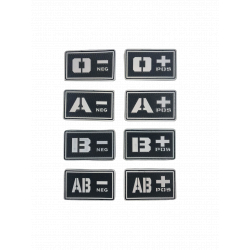 Krevní skupina AB NEG - TYP A - černá/bílá