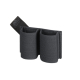 Double ELASTIC Insert® na dva pistolové zásobníky - šedý