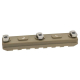 3.5" Plastic Key Rail System For M-LOK System ( 2pcs/pack) - Dark Earth