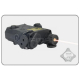 Box na baterii AN/PEQ15 + červený laser, černý