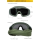 Desert&nbsp;Storm&nbsp;Goggles（lens&nbsp;version）- Black