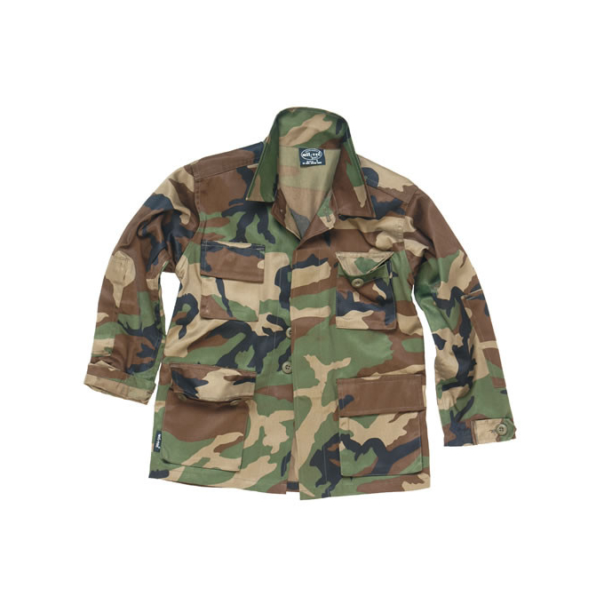 Children Shirt U.S. BDU Field typewoodland, size XS